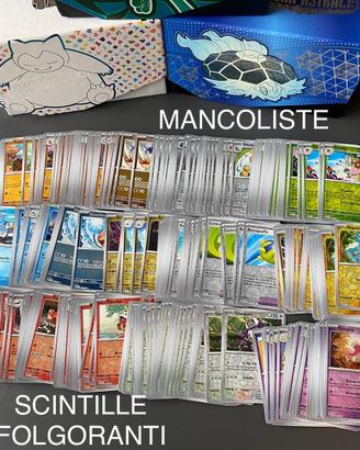 Completo Mancoliste Pokemon SCINTILLE FOLGORANTI