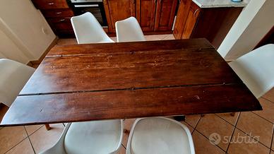 Tavolo in massello tipo fratino 160X80/40