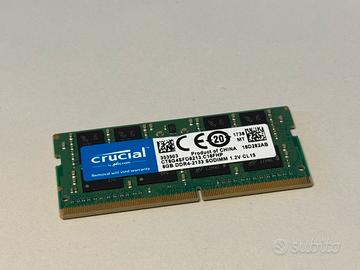 Crucial RAM DDR4 Laptop Sodimm 8GB