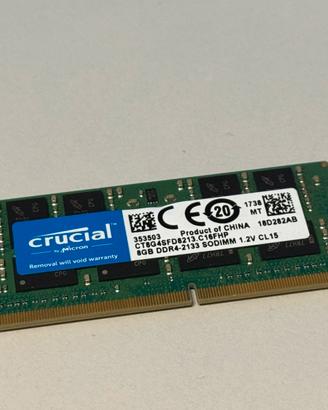 Crucial RAM DDR4 Laptop Sodimm 8GB