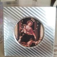 Quadretto immagine Madonna di Pompei da appoggio 