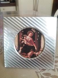 Quadretto immagine Madonna di Pompei da appoggio 