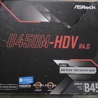 Scheda Madre AsRock B450M-HDV R4.0 - AMD4
