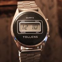 orologio vintage anni 80 digitale  in acciaio