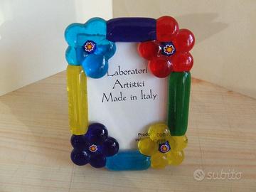 portafoto e vassoi centrotavola in vetrofusione