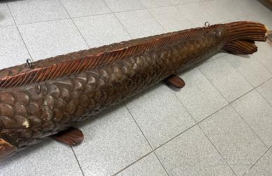 Statua in legno scolpita a mano  ( circa 2 m ) 3