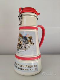 Boccale tedesco di birra in vetro con coperchio