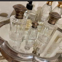 RARITA':setNR3flaconiPORTAPROFUMOcristalloFINE800