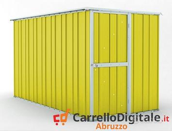 Deposito attrezzi giardino 175x307cm 5,4mq giallo