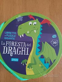 Puzzle gigante Draghi con libretto e poster