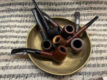 Lotto di sei pipe fumate