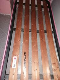 struttura letto singolo con rete