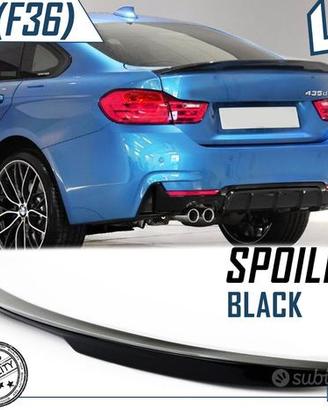 SPOILER Posteriore BMW Serie 4 F36 Alettone NERO