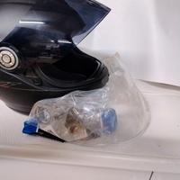 casco shark, nero opaco, taglia S ma veste grande