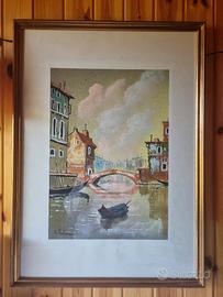 Dipinto Alfonso Pietrosemoli  - Veduta di Venezia