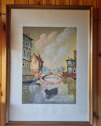 Dipinto Alfonso Pietrosemoli  - Veduta di Venezia