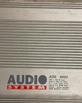 Amplificatore auto AudioSystem ADS 8002