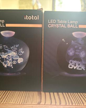 Led table lamp crystal ball palle luminose