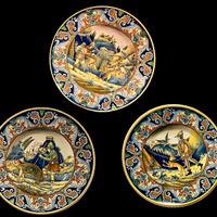 TRITTICO PIATTI DA PARATA di L. BOCCINI