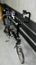 Bici Brompton nera a 6 marce