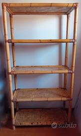 scaffale etagere di vimini 