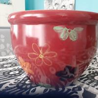 Vaso decorato in ceramica