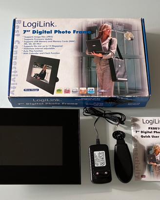 Cornice Digitale LogiLink 7 Pollici Nera SD/USB