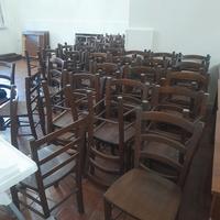 sedie in arte povera