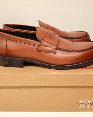 Mocassini Collage Bata Vera Pelle Color Cuoio 43