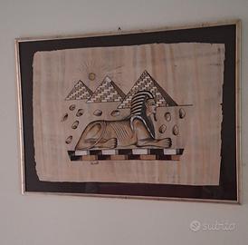 Papiro originale “La grande Sfinge” cm 74xcm 49,5