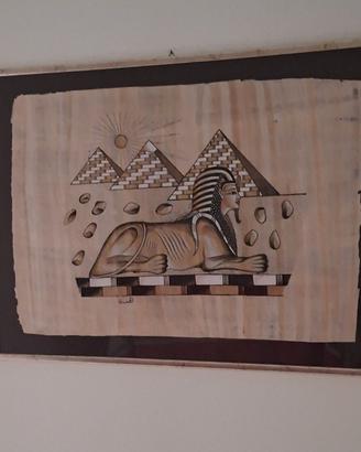 Papiro originale “La grande Sfinge” cm 74xcm 49,5