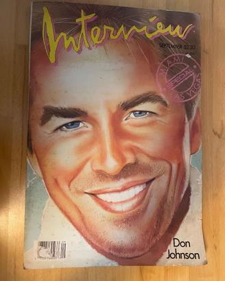 "Interview" di settembre 1986 Magazine Andy Warhol