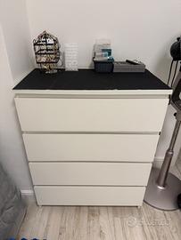 Cassettiera malm 4 cassetti