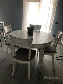 Tavolo tondo allungabile