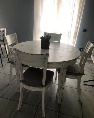 Tavolo tondo allungabile