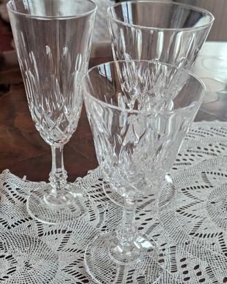 Set Bicchieri in cristallo vintage n. 18