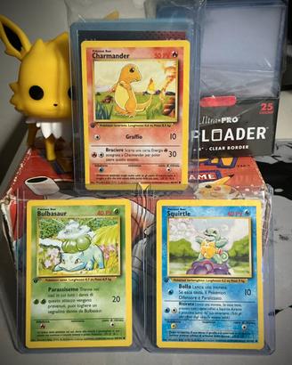 Tris starter 1 edizione set base POKEMON