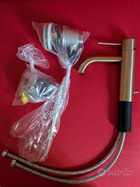 Rubinetto Gessi 54001 con scarico warm bronze