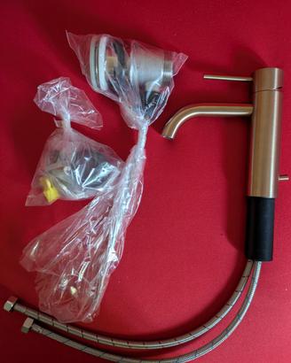 Rubinetto Gessi 54001 con scarico warm bronze