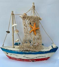 Barca stile shabby in legno