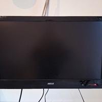 TV AKAI 24"+Decoder Digit. Terr.+Supporto snodabil
