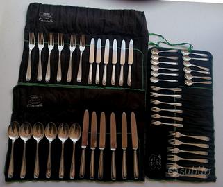 Posate Cristofle in argento per 6 commensali,