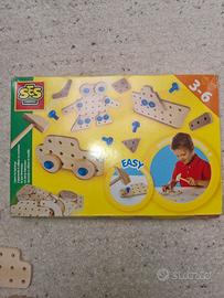 Gioco educativo costruzioni in legno SES