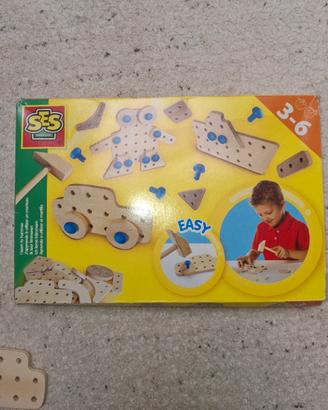 Gioco educativo costruzioni in legno SES