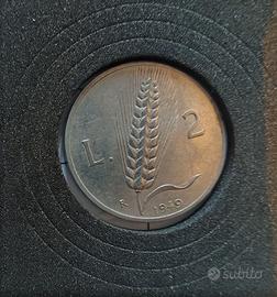 Moneta 2 lire spiga 1949