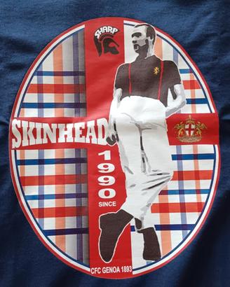 ULTRAS GENOA T-SHIRT SKINHEAD S.H.A.R.P M/L NUOVA 