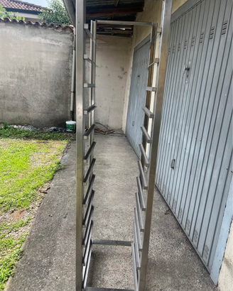 carrello tagliere professionale in acciaio