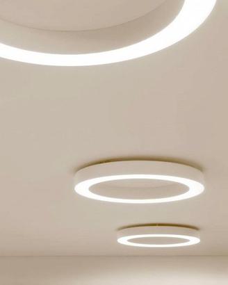 Progetto plafoniera led diametro 60 cm On-Off.
