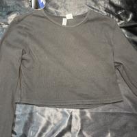 Maglia nera H&M Basic maniche lunghe taglia M