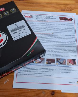 Filtro aria sportivo BMC originale Abarth per 595